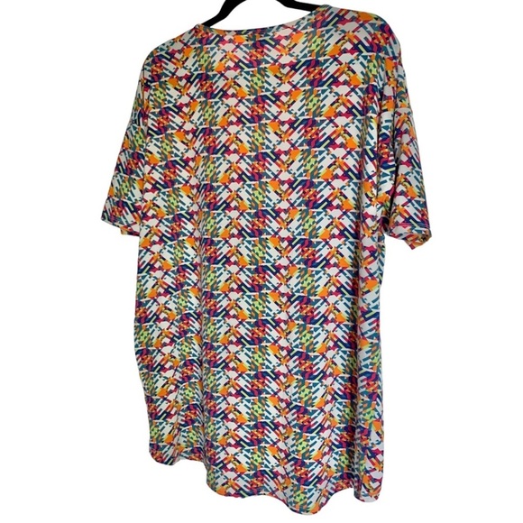 Lularoe Geometric Hi-Low Dolman Stretch Top - Picture 6 of 7